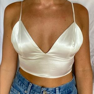 White crop top